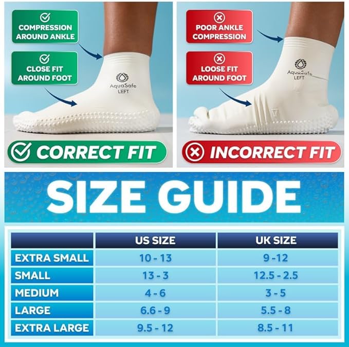Verruca Socks Size Guide