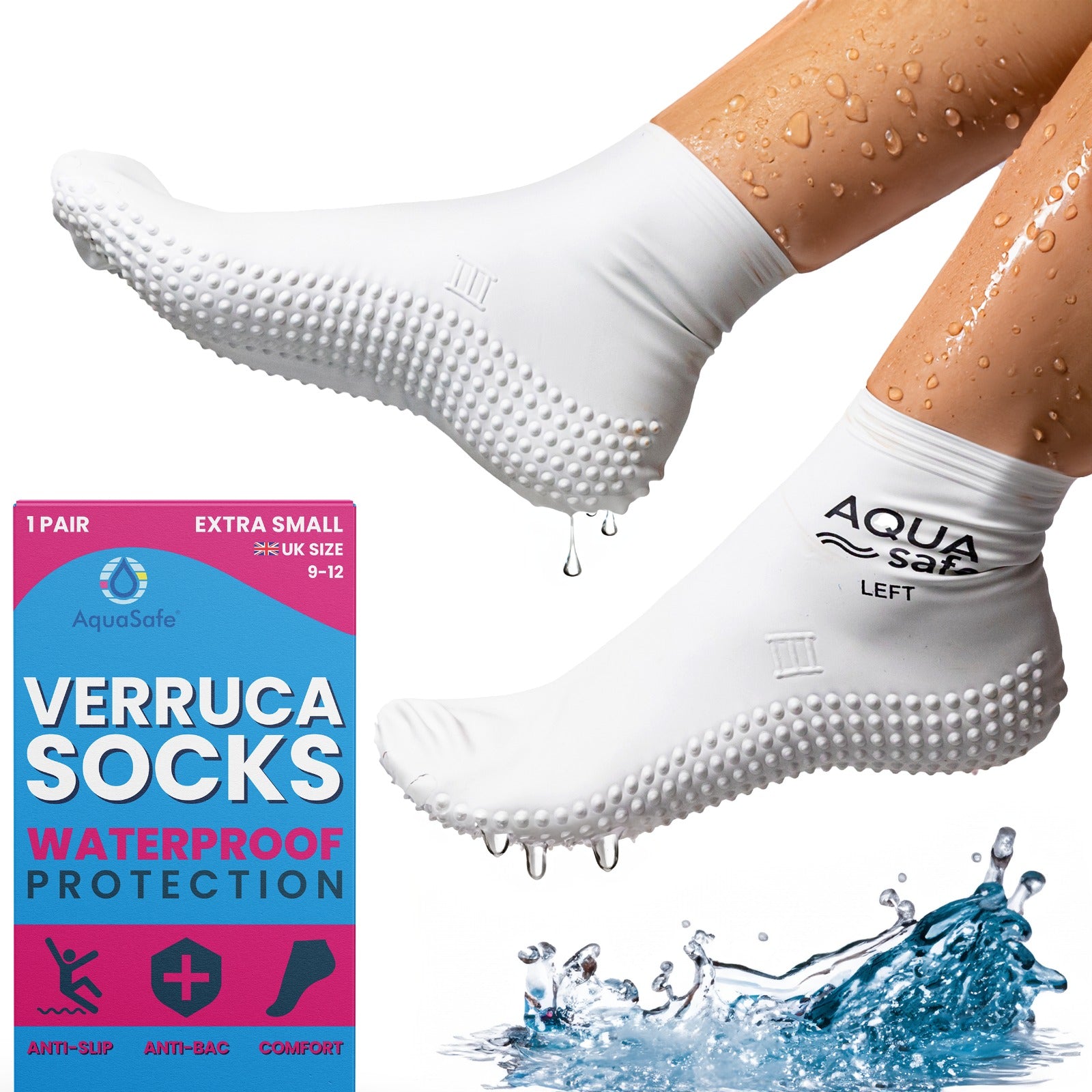 Verruca Socks (Kids 9-12, XS)