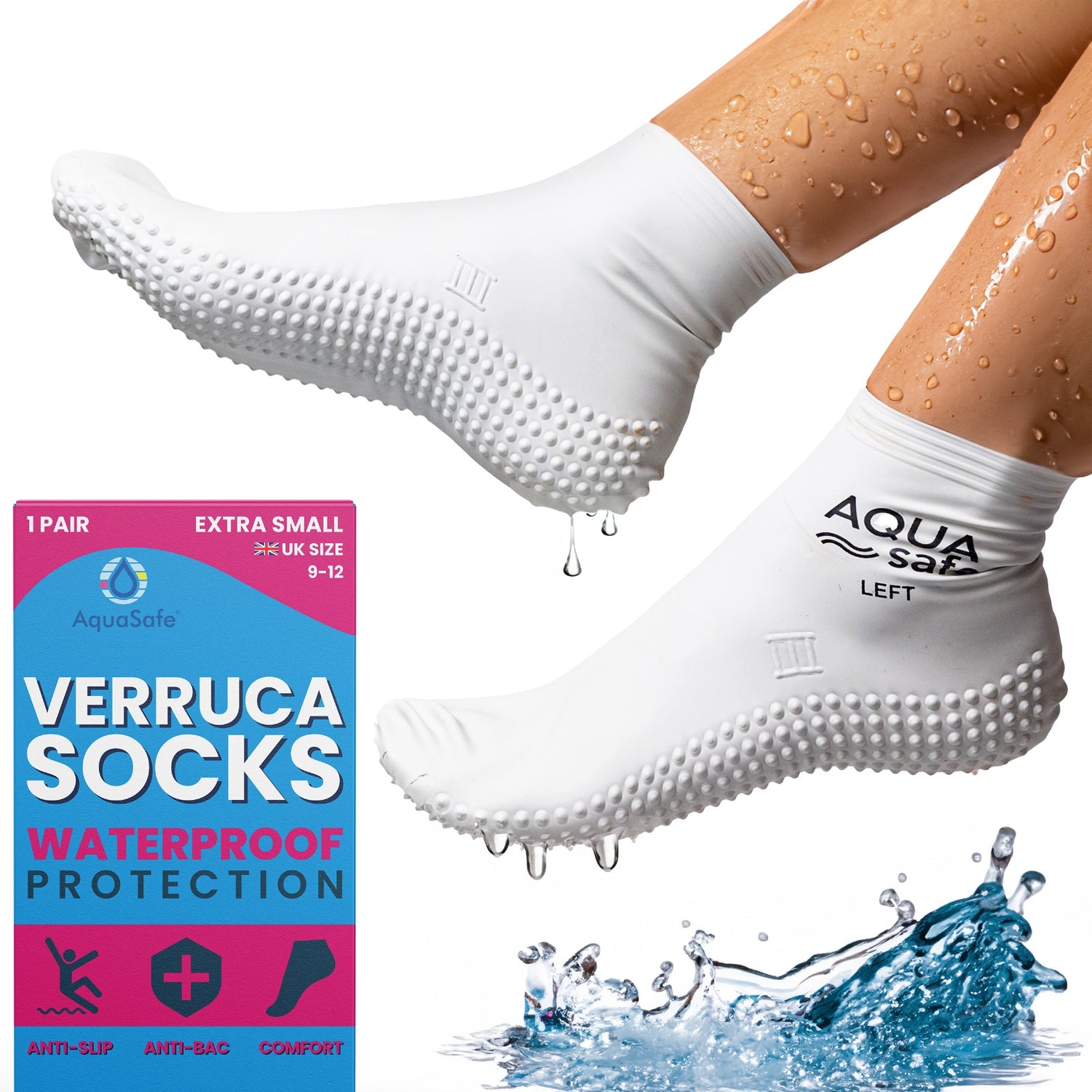 Verruca Socks (Kids 9-12, XS)